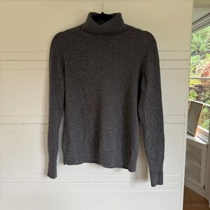 Everlane Gray Turtleneck Cashmere Sweater